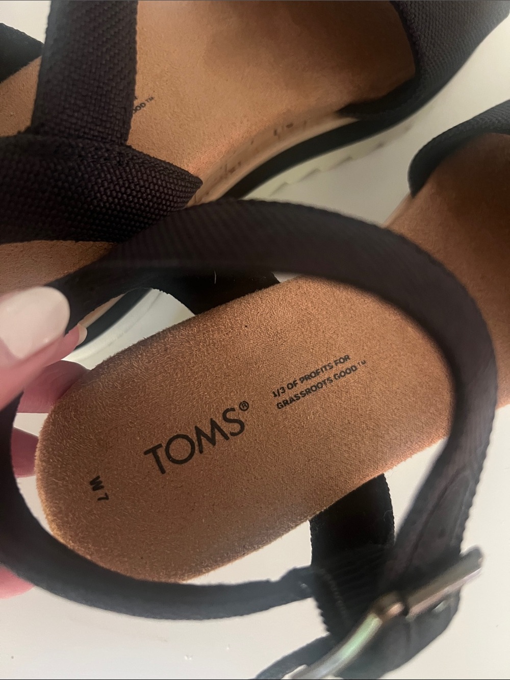 Toms Diana Platform Wedge Sandals 7 - Picture 2 of 5